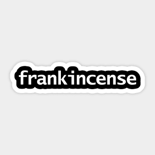 Frankincense White Text Typography Sticker